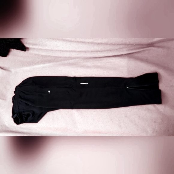 *Sports Pants Zip Leg, Elastic Tie Waist, Back & Side Pockets, Dark Blue, M - Picture 2 of 5